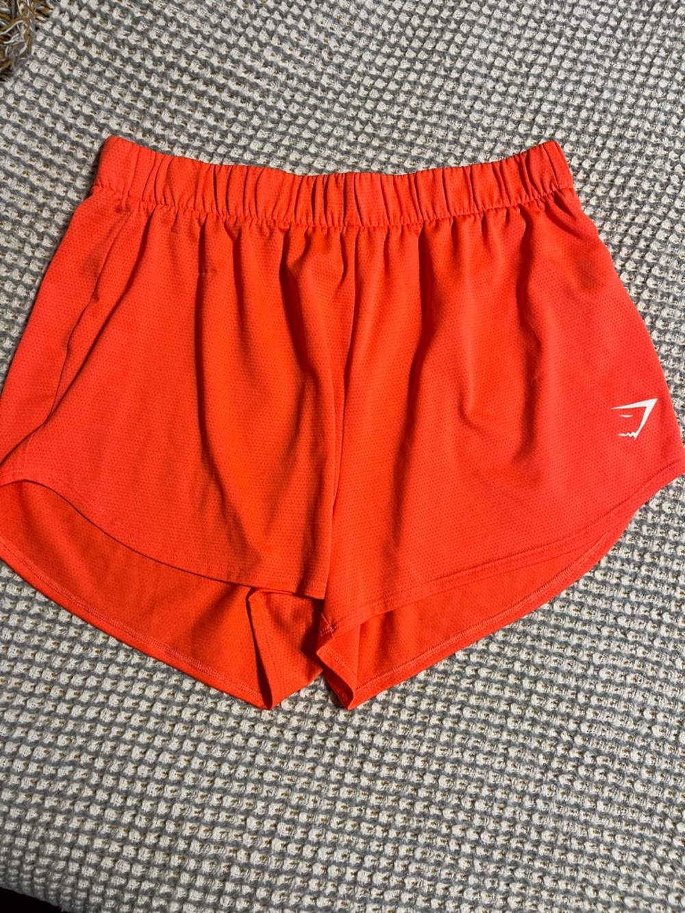 Gymshark Women's Bright Orange Athletic Shorts
